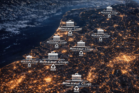 Cliqo community zichtbaar over Nederland als symbool voor een groeiende beweging van bewuste keuzes