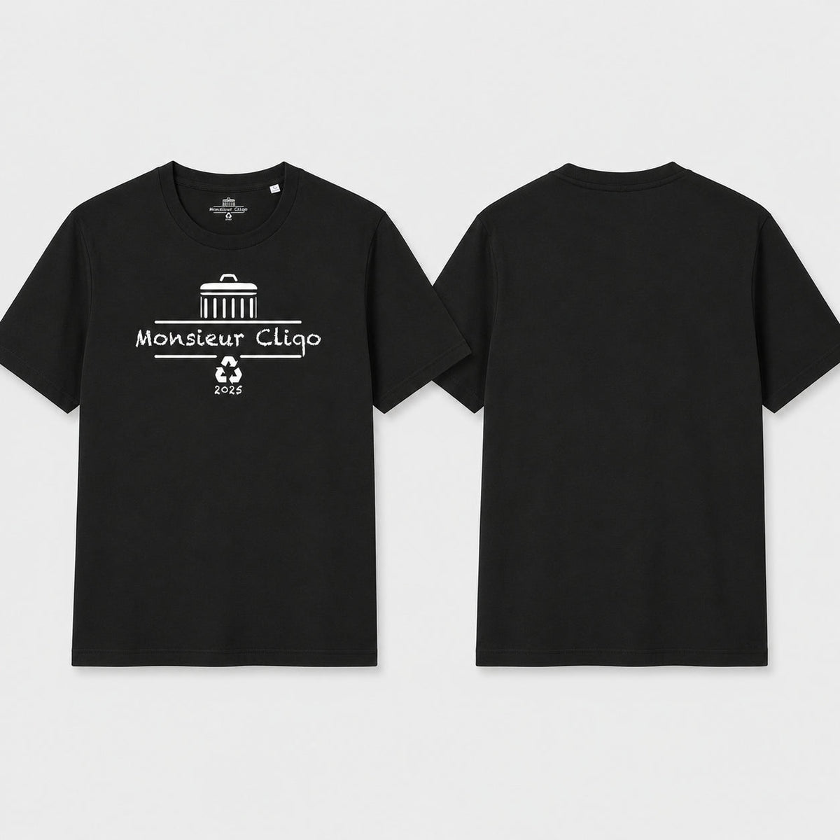 The Essential Tee van Monsieur Cliqo als voorbeeld bij het beoordelen van materiaal, pasvorm en afwerking van een T-shirt