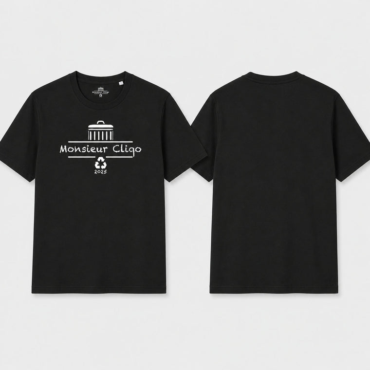 The Essential Tee van Monsieur Cliqo als voorbeeld bij het beoordelen van materiaal, pasvorm en afwerking van een T-shirt