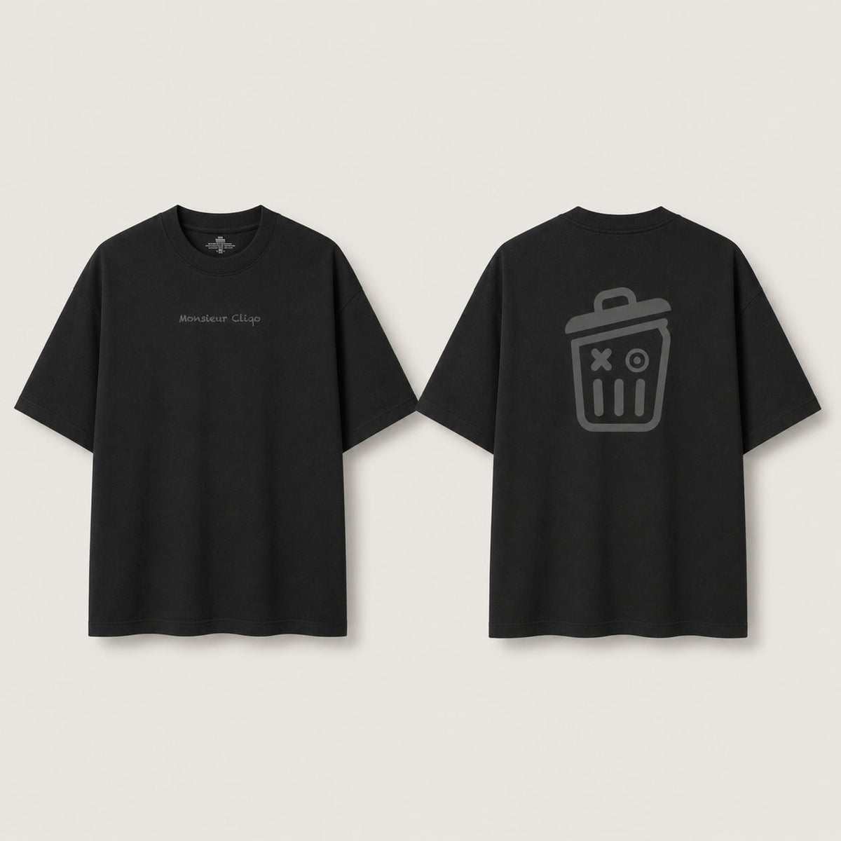 Oversized T-shirt met boxy fit en verlaagde schouderlijn als voorbeeld van een ontworpen oversized pasvorm