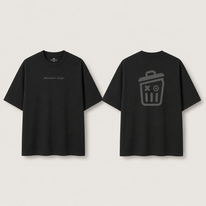 Oversized T-shirt met boxy fit en verlaagde schouderlijn als voorbeeld van een ontworpen oversized pasvorm